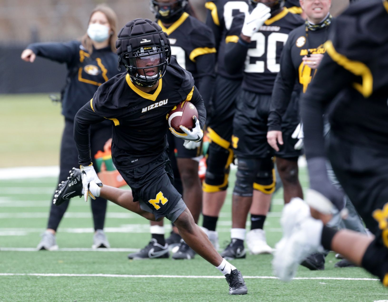 First Practice at Mizzou Football Spring Camp